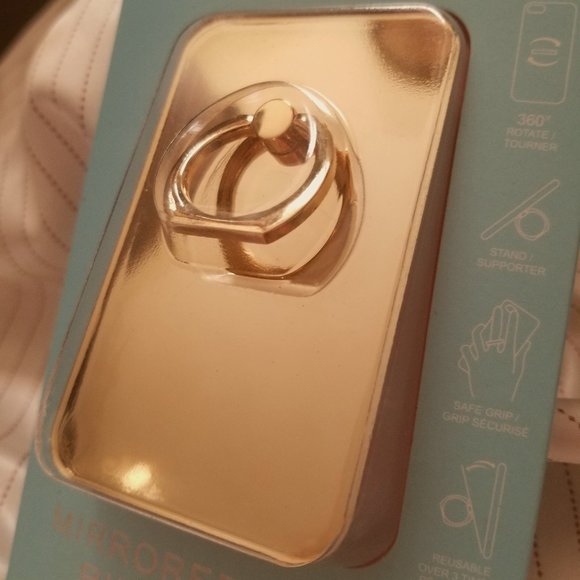 CYLO Mirrored 360 degree rotating cell phone ring - Picture 1 of 12